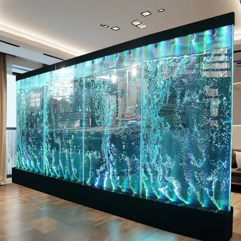 Aquarium Decor - Dinding Gelembung Akrilik Modern Kustom, Pembatas