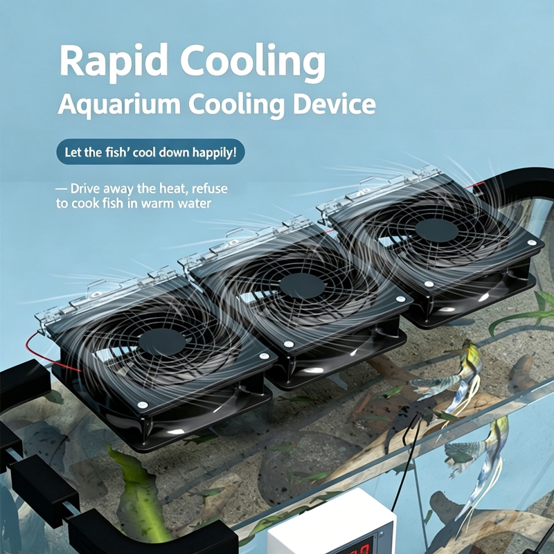Fish Tank Heater - Kipas Pendingin Cepat Sudut Dapat Disesuaikan