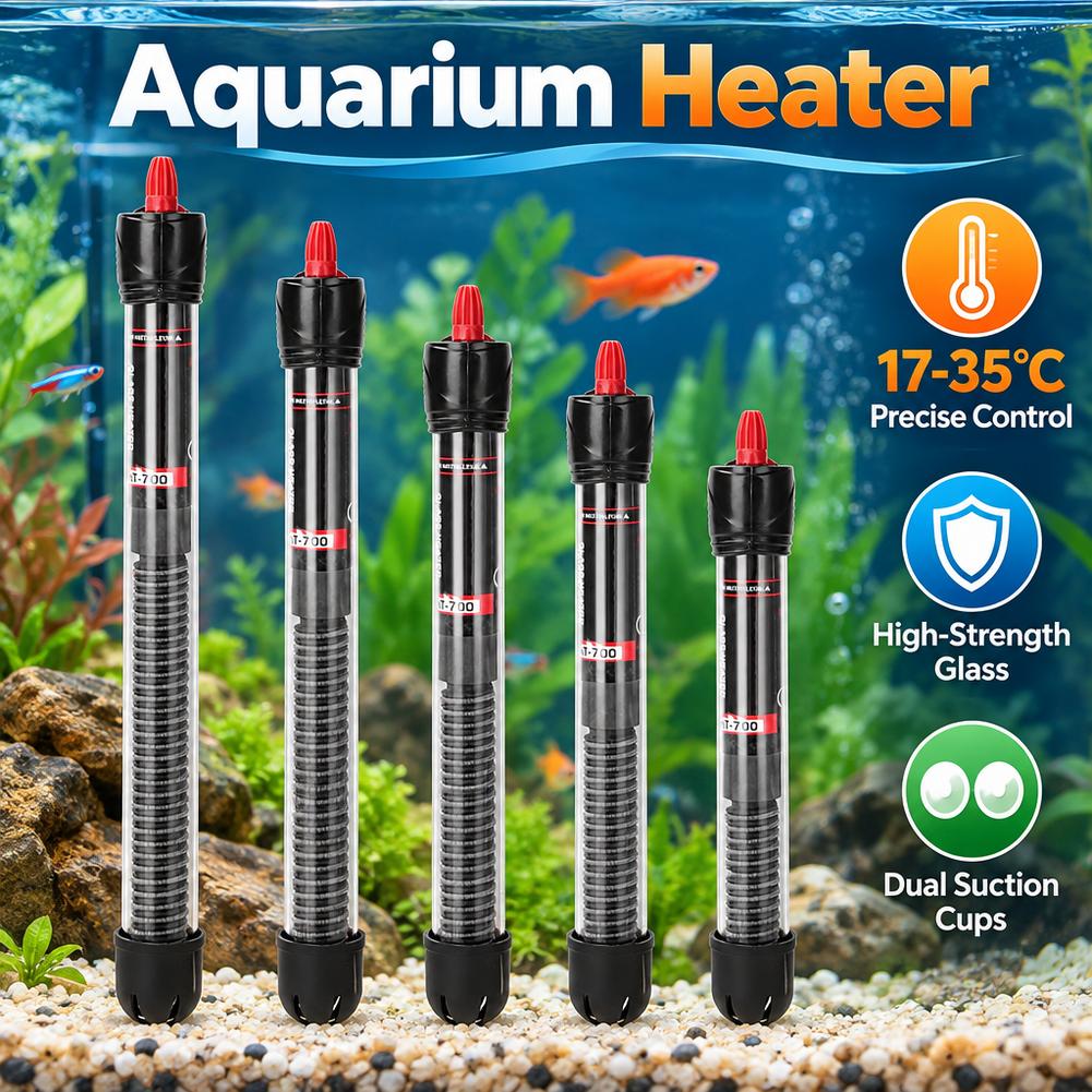 Fish Tank Heater - Pemanas Akuarium yang Dapat Dicelupkan, Suhu