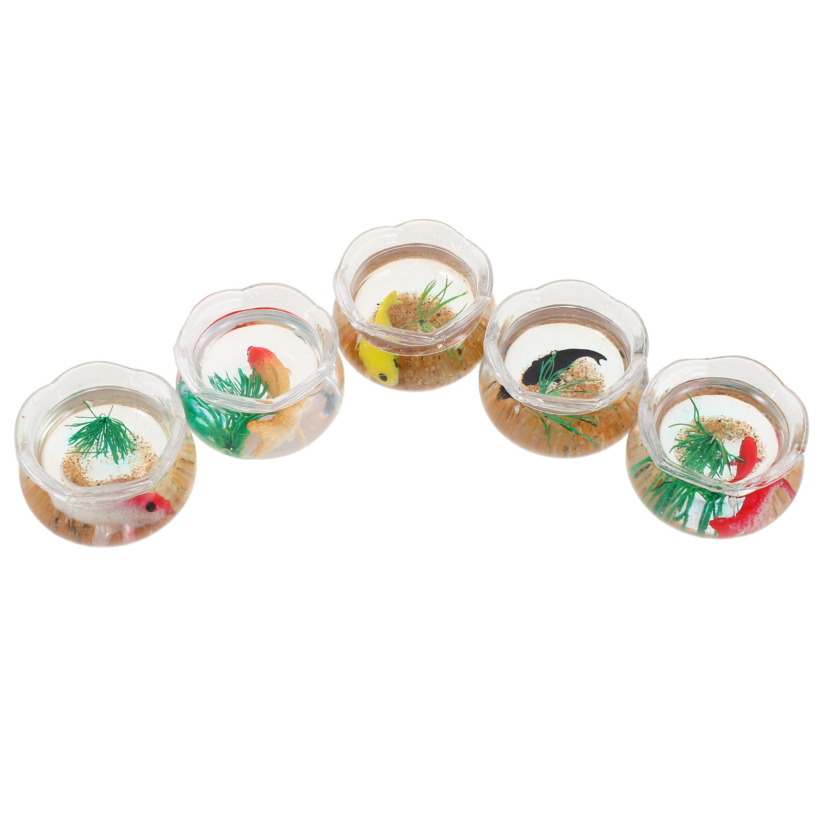 Aquarium Plants - 5 buah Set Akuarium Mini Ikan