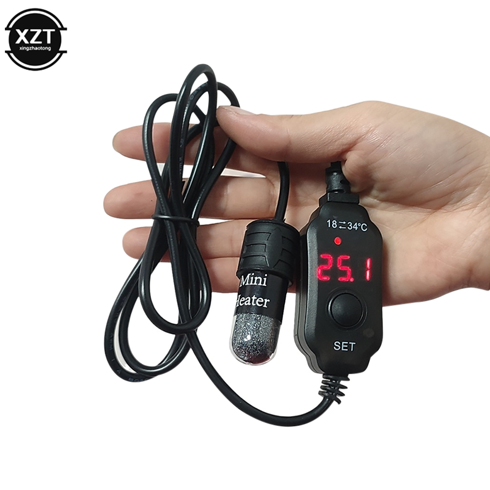 Mini USB Pengisian Daya Akuari - Fish Tank Heater ulasan dan harga
