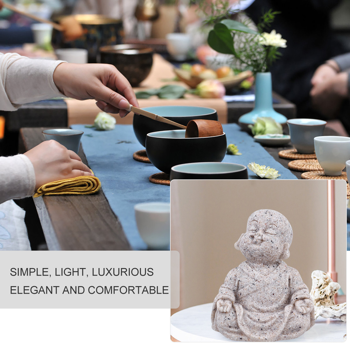 Patung Buddha Maitreya, Orname - Aquarium Decor ulasan dan harga