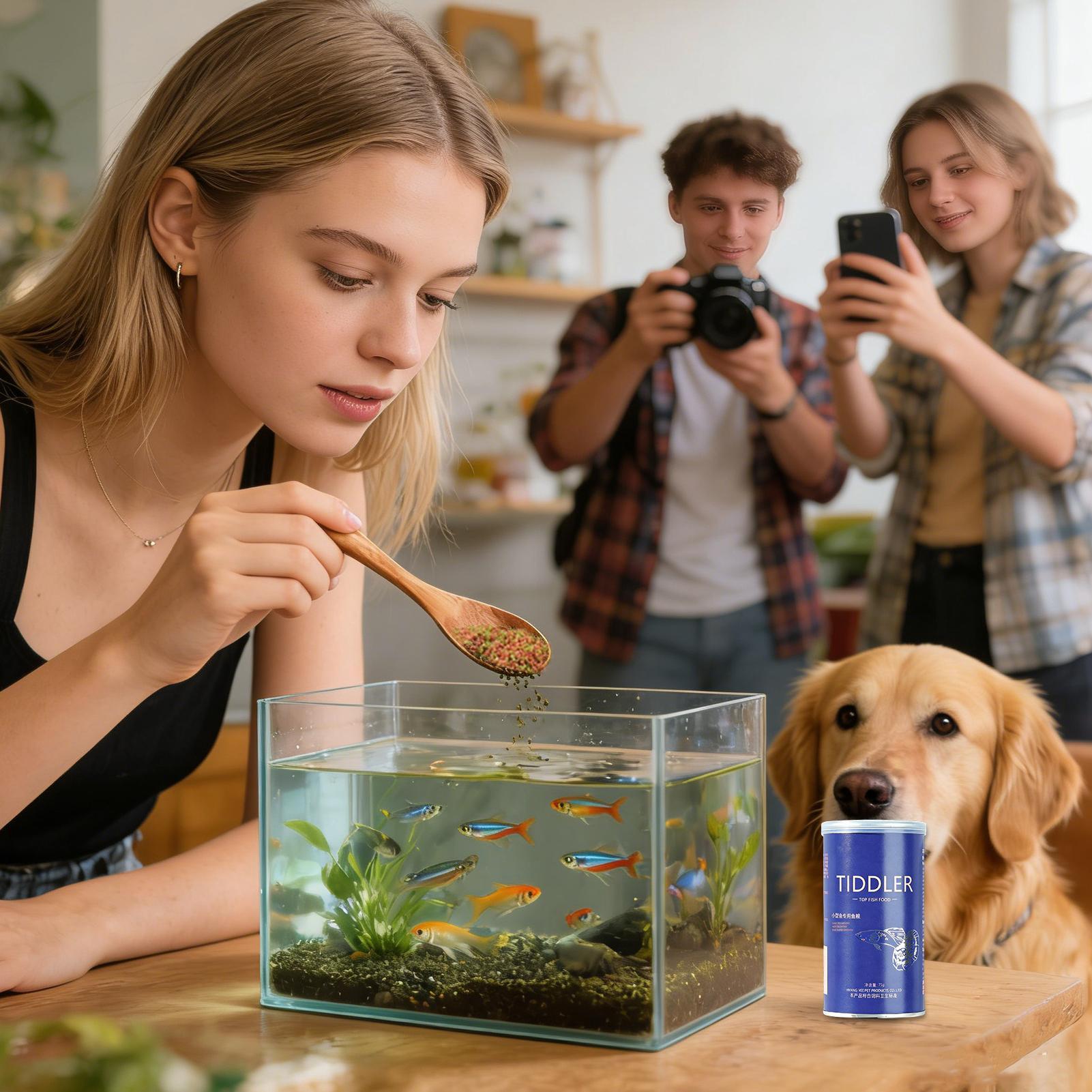 Pakan Ikan Akuarium Pakan Ikan - Betta Fish Tank ulasan dan harga
