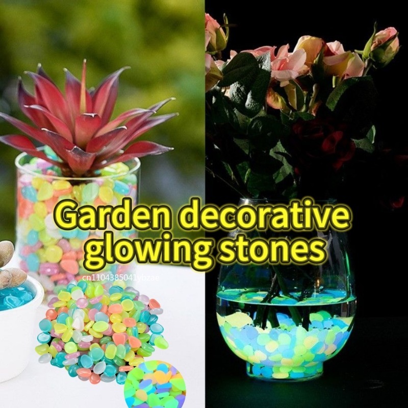 100-1000PCS Batu Bercahaya unt - Fish Tank Gravel ulasan dan harga